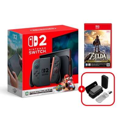 [닌텐도] 스위치2 마리오 카트 월드 세트＋스타터킷＋젤다의 전설 야생의 숨결 렌탈